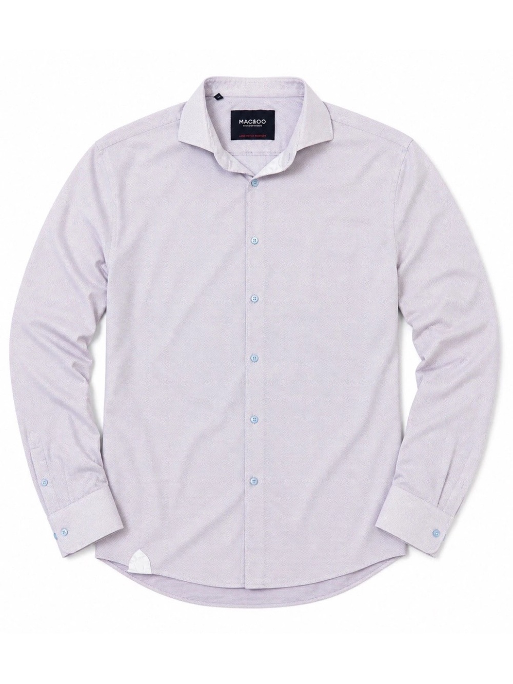 Maceoo Shirt Mens Extra Large Pink Micro Dot 4-Way Stretch Button Up Dress